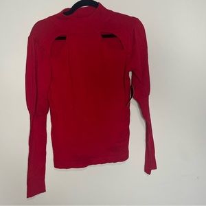 13. Nikkak: Red Sweater with Cut Outs